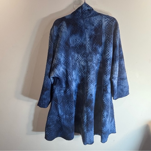 PARSLEY & SAGE Sz XL Cascade Front Tie Dye Jersey Knit Pockets Cardigan Jacket - Picture 3 of 10